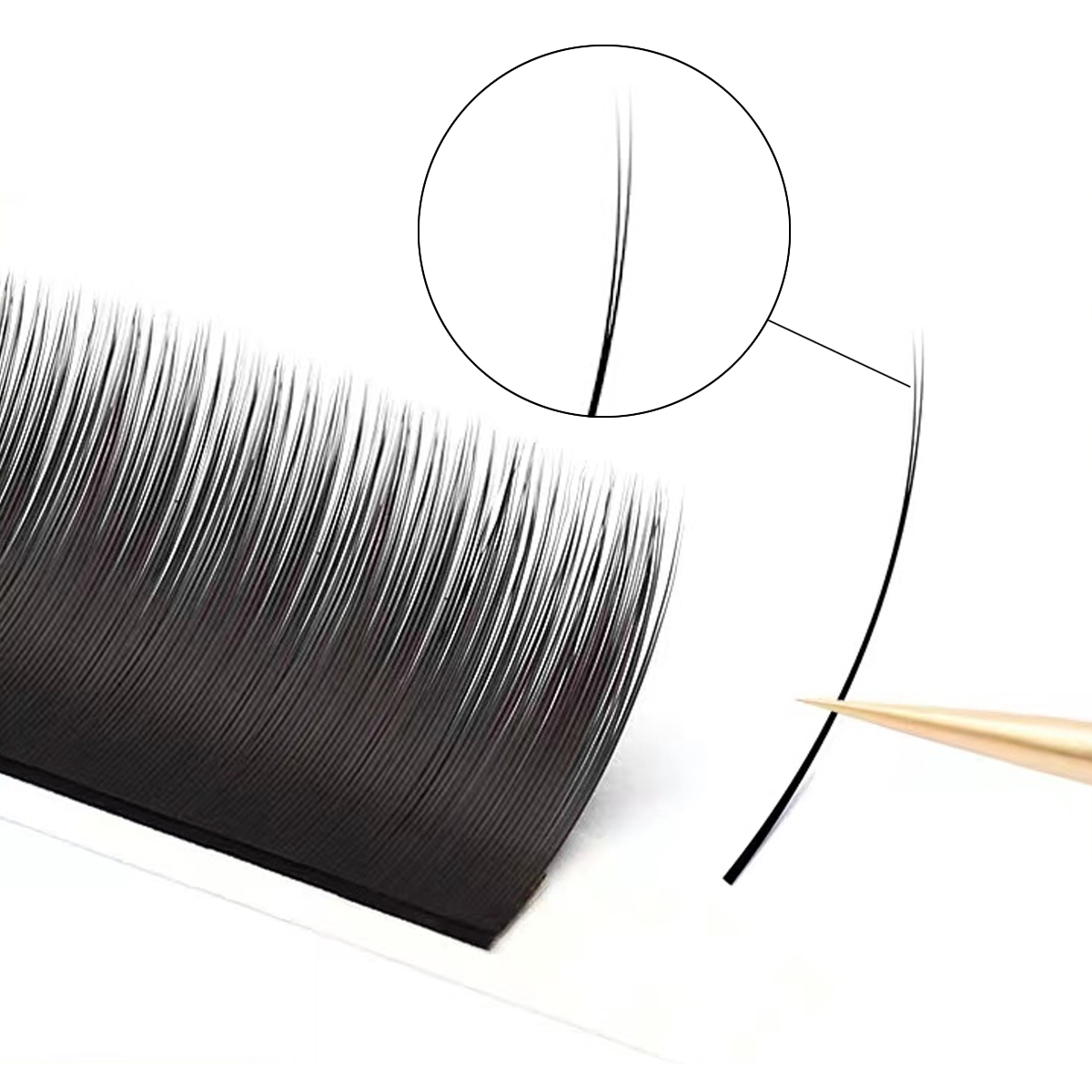 Ellipse Flat Eyelash Extension 0.15 Matte Double-tip